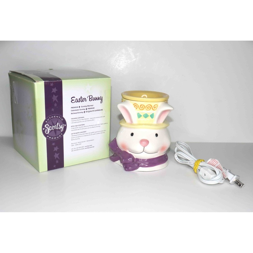 Scentsy Easter Bunny Full-Size Wax Warmer Retired Spring Rabbit
